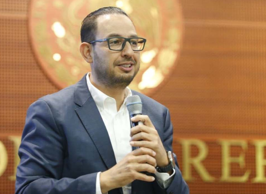 Senador Marko Cortés Mendoza, en el Foro “Juventudes al Senado”, realizado en el auditorio Octavio Paz