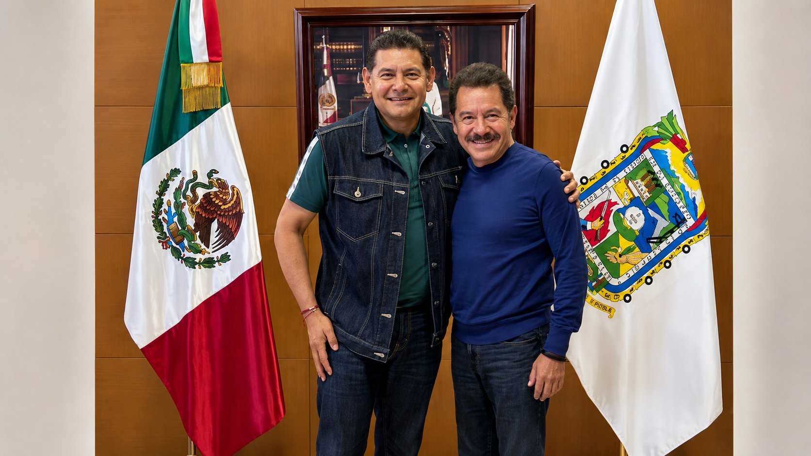 Los primos Armenta e Ignacio Mier se reúnen; confirman alianza en Puebla