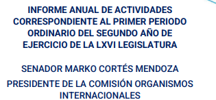 Informe de Actividades Legislativas