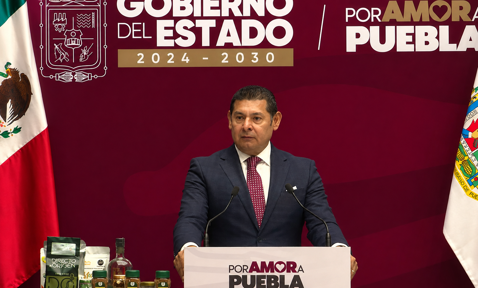 Mantiene Armenta ajustes en gabinete de Puebla al cumplir 600 días.