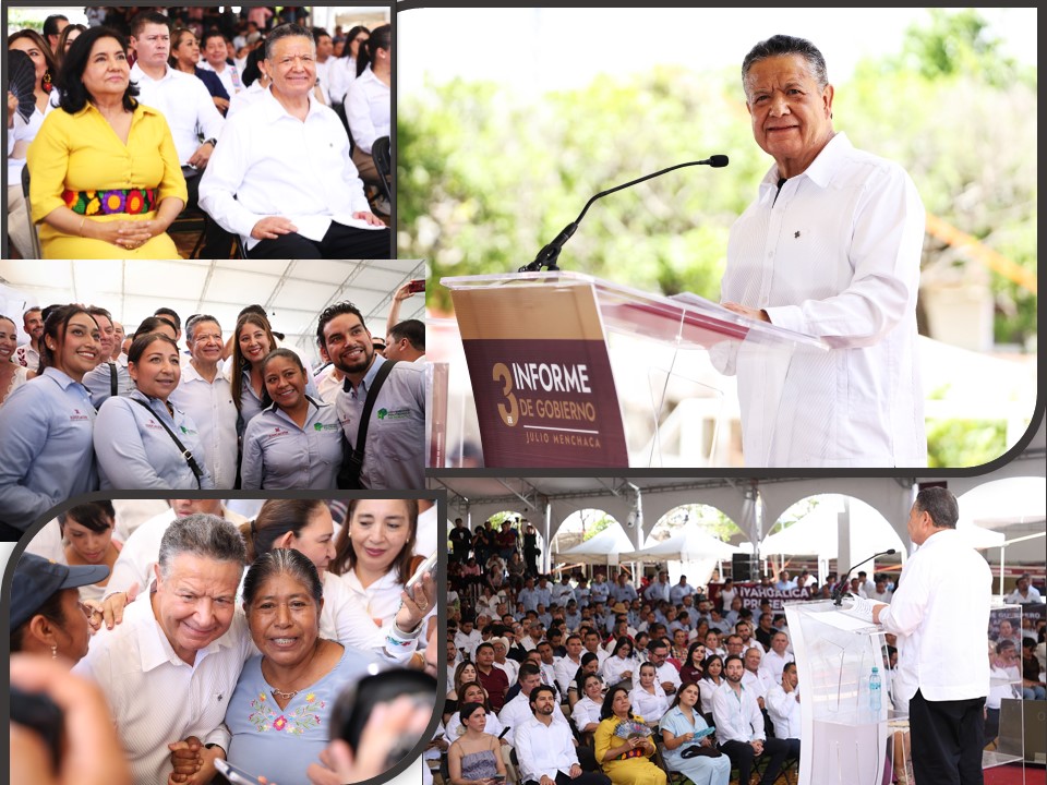 Tercer informe: Julio Menchaca rinde cuentas ante hidalguenses de la Sierra y la Huasteca