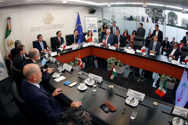 Comisión de Relaciones Exteriores se reúne con integrantes del cuerpo diplomático de la UE residente en México