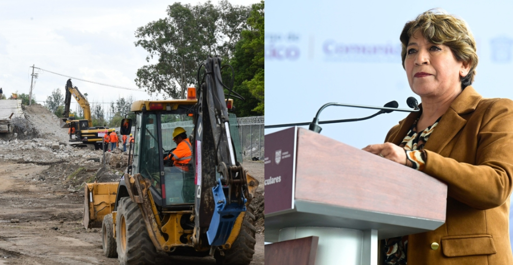 Delfina Gómez construye 10 puentes vehiculares en oriente del EDOMEX