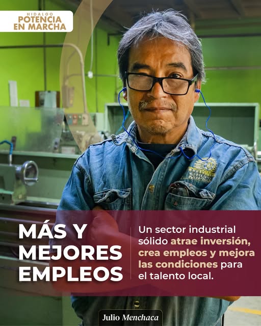 ¡Hidalgo es líder nacional en crecimiento industrial!