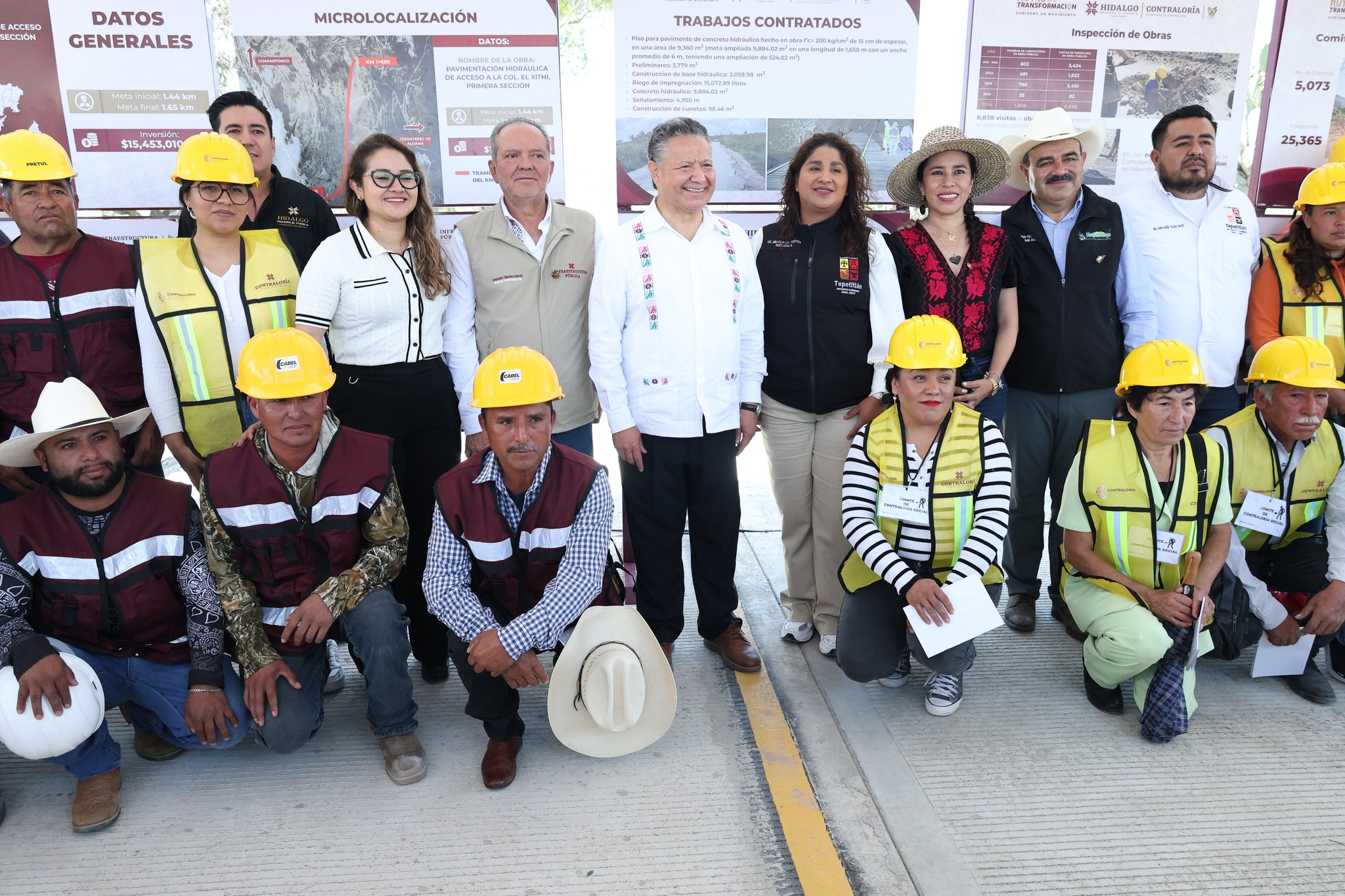 Obras en los 84 municipios al mismo tiempo