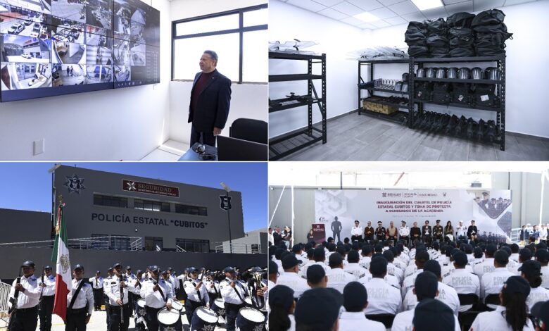 Gobernador de Hidalgo inaugura Cuartel de la Policía Estatal Cubitos